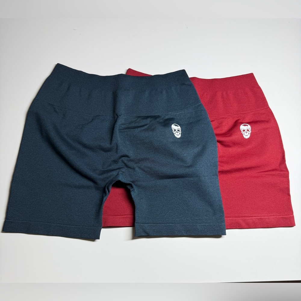 Gymreapers infinity Shorts Set of 2 - atlantis and bloodshot colors